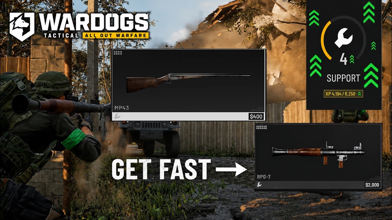 Wardogs: как быстро прокачать класс поддержки