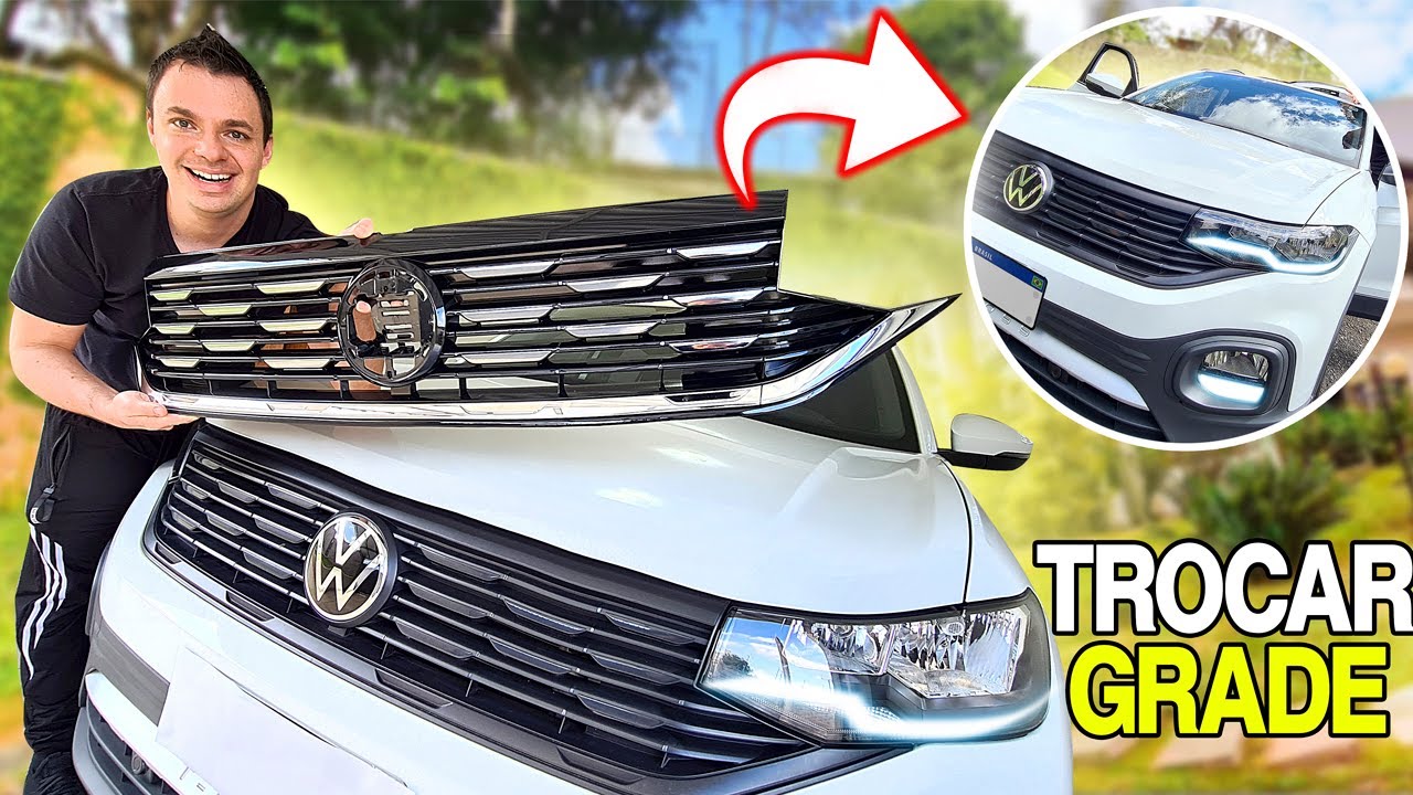 VW T-CROSS 2026 - COMO TROCAR A GRADE DO RADIADOR CROMADA FRISO APLIQUE CROMADO!
