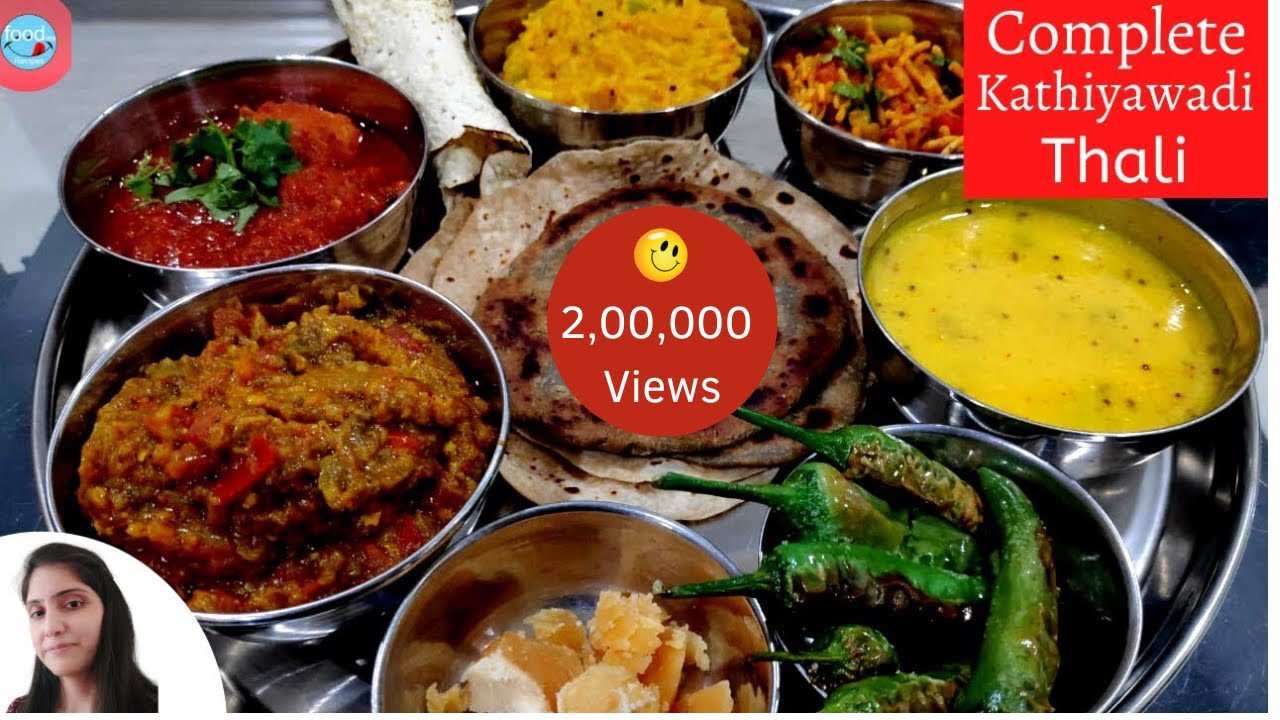 Step by Step Kathiyawadi Thali | Saurashtra Kathiyawadi Menu for lunch | Gujrati Khana