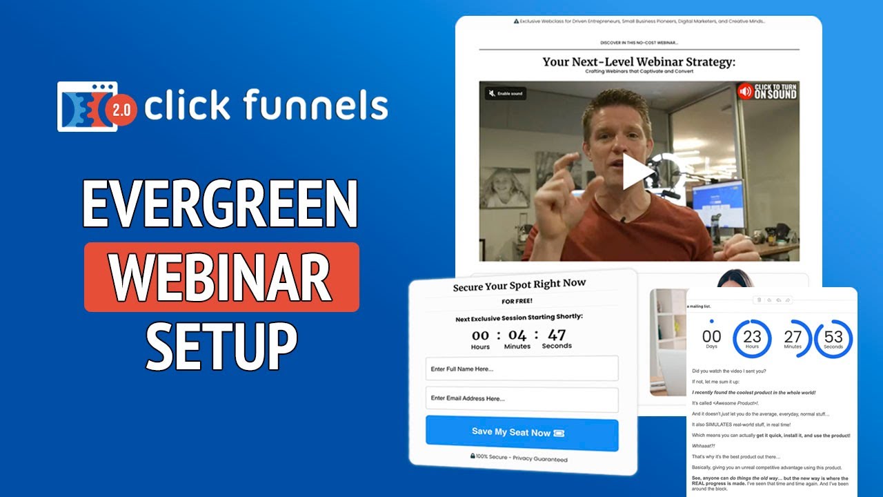 Настройка вебинара Evergreen в Clickfunnels 2.0 &mdash; пошаговое руководство по Clickfunnels 2.0