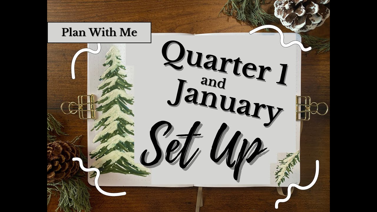 First Quarter and January Bullet Journal Set Up | Artistic and Easy BuJo