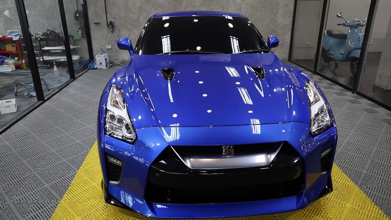 DETAILING on Nissan GTR R35 recaro edition X MODESTA BC-05 coating + MAGNUS PRO PPF installation