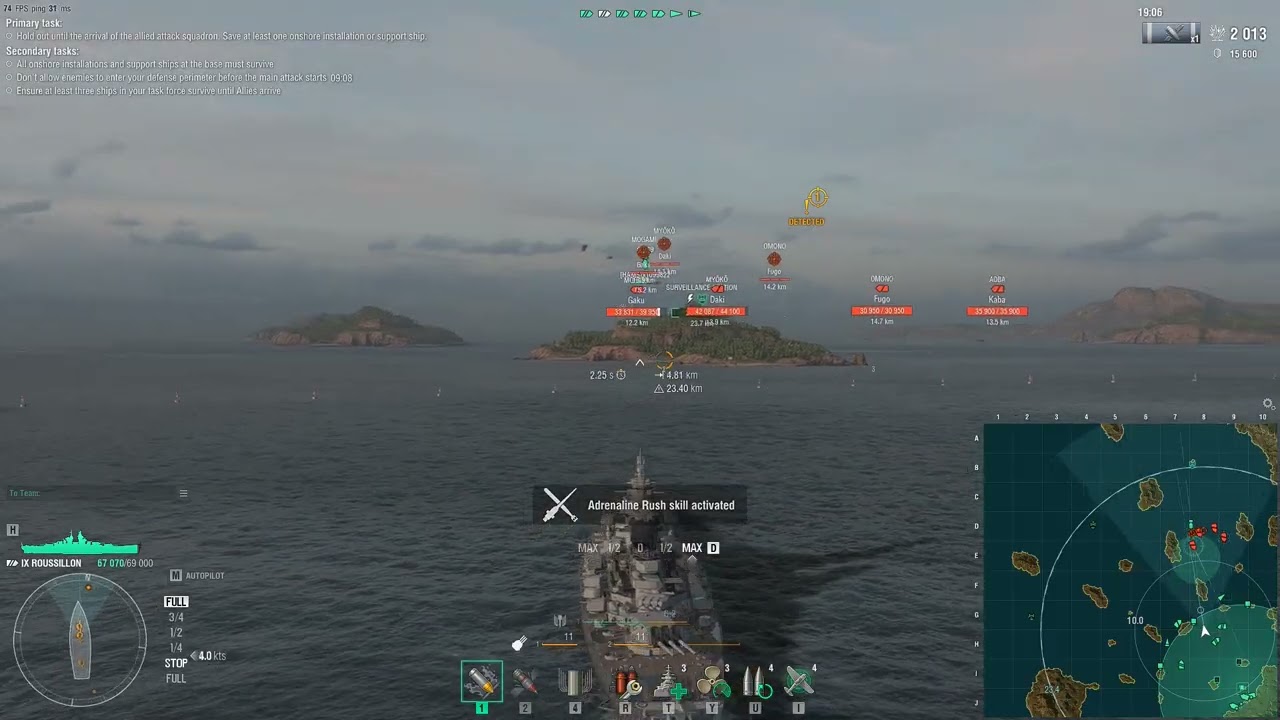 สัมผัสแรกกับ Roussillon เรือต่อลำใหม่ล่าสุด Asymmetric Battles