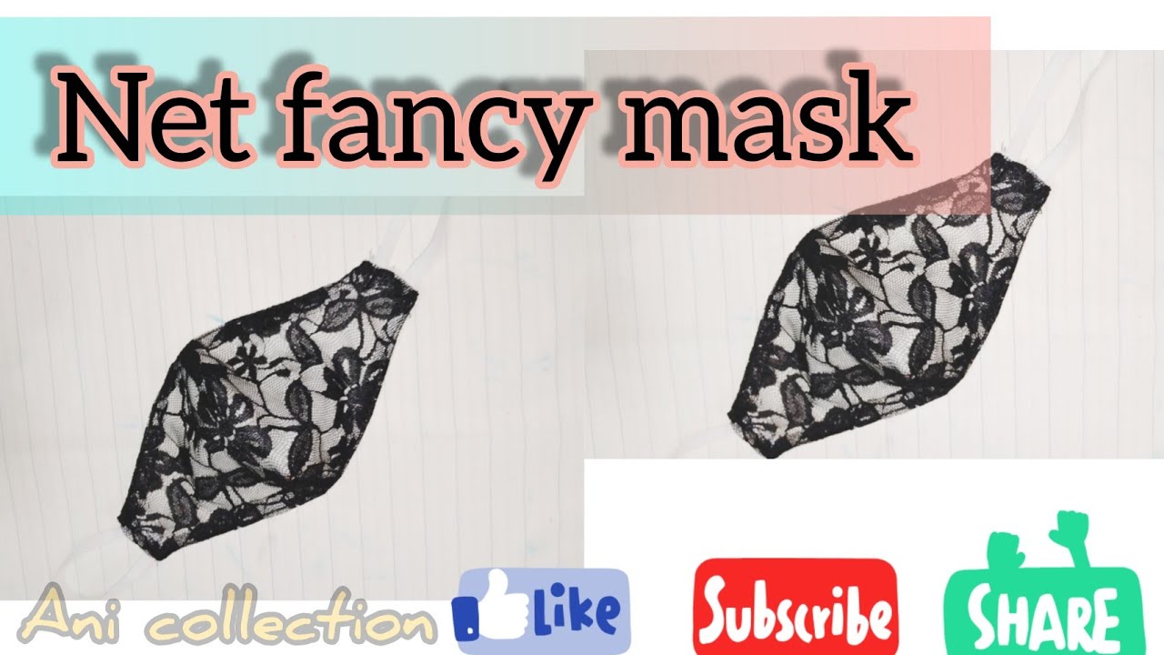Net fancy face mask / #Trending / How to make mask at home