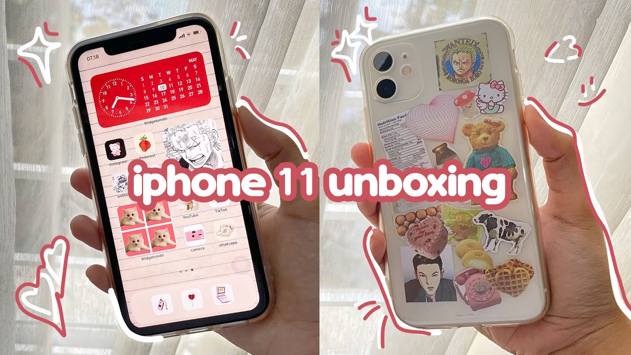 Iphone 11 unboxing in 2022 💌 + decor aesthetic ✨ | Indonesia