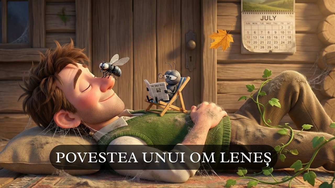 POVESTEA UNUI OM LENEȘ - Aventurile incredibile din Satul Lenevești - Poveste pentru copii