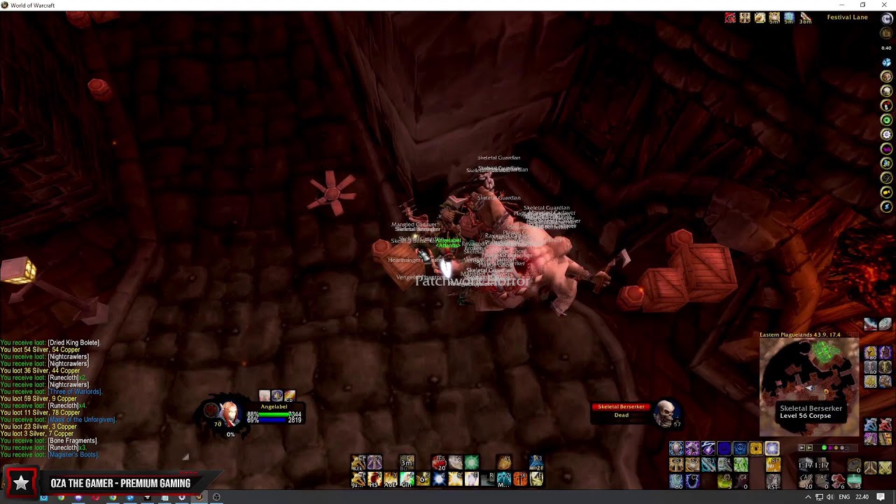 Oza Farm Wow, pakai 12 equip Ijo2 (Pre-Patch sebelom wotlk)