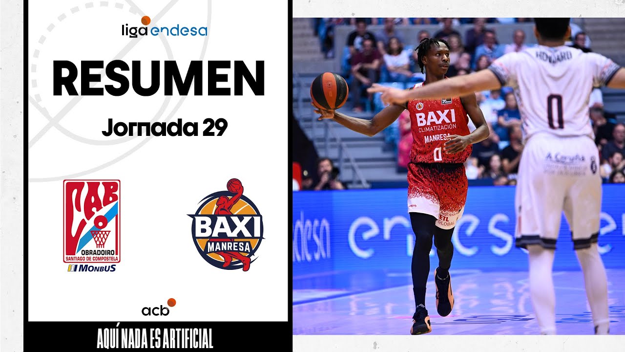 Monbus Obradoiro - BAXI Manresa (86-94) RESUMEN | Liga Endesa 2023-24