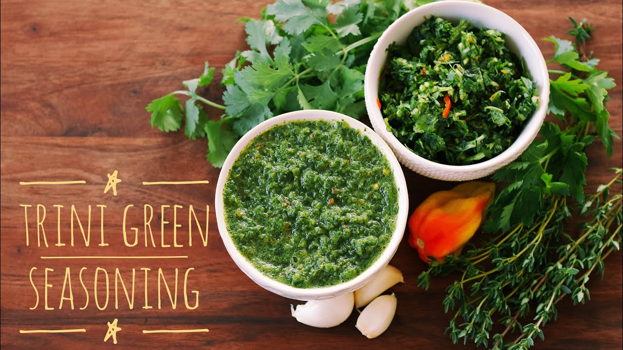 QUICK and Easy Trini Green Seasoning
