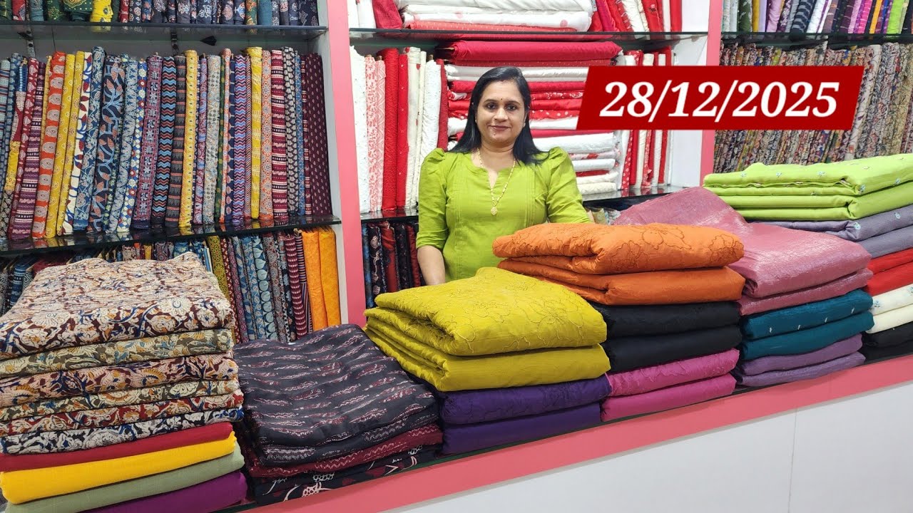 Mul chanderi 🌹Crushed butti &plain 🌹Kota embroidery &plain 🌹Modal silk 🌹Kalamkari 🌹