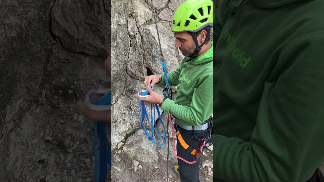 Ascender por una cuerda con material de fortuna (2 machard y cinta plana)