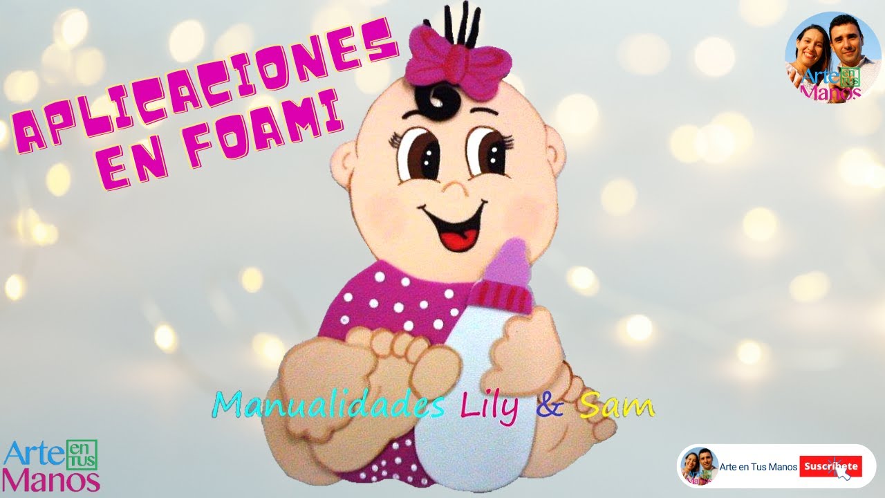 🔴Cómo Hacer una APLICACIÓN de UN BEBÉ Foami (Goma Eva) -  Baby in foamy