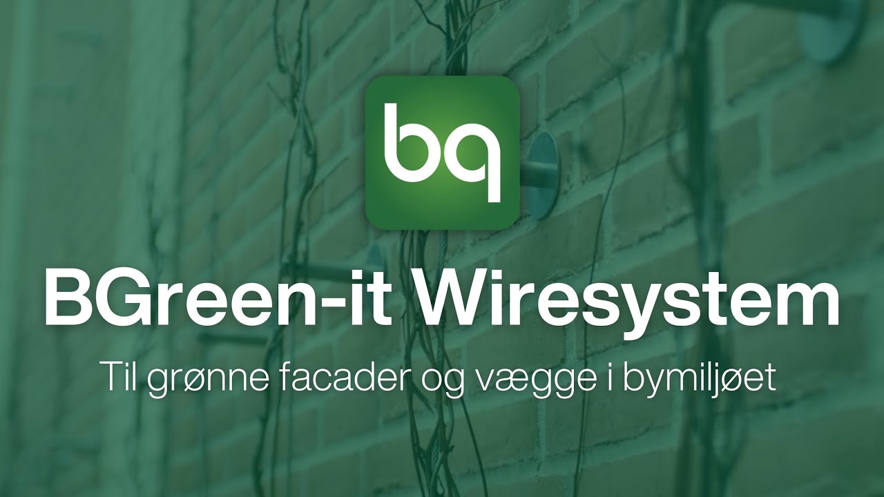 Plante-wiresystem til grønne vægge fra BG Byggros