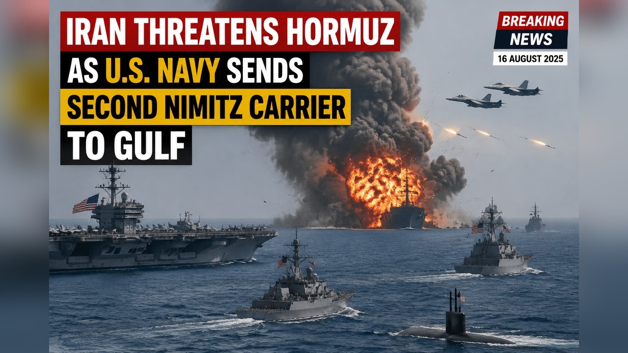 Iran Threatens Hormuz as U.S. Navy Sends SECOND Nimitz Carrier to Gulf