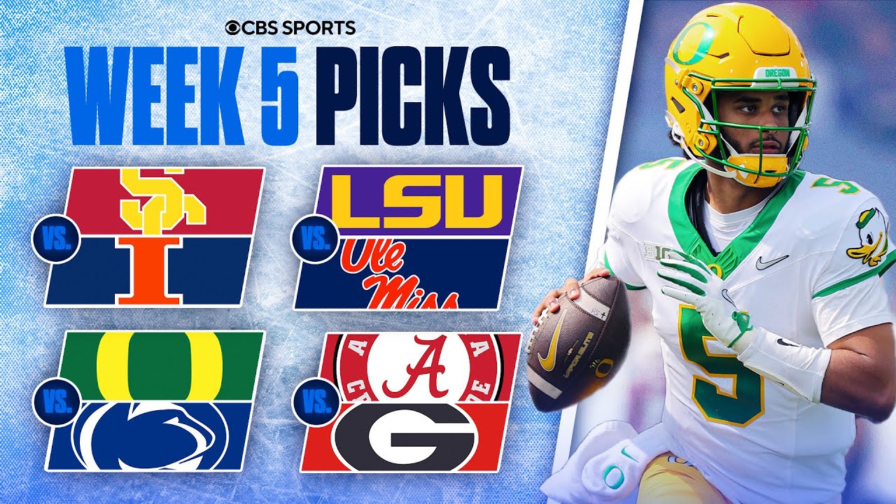 Picks for EVERY Top 25 game in College Football [Full Week 5 Predictions]