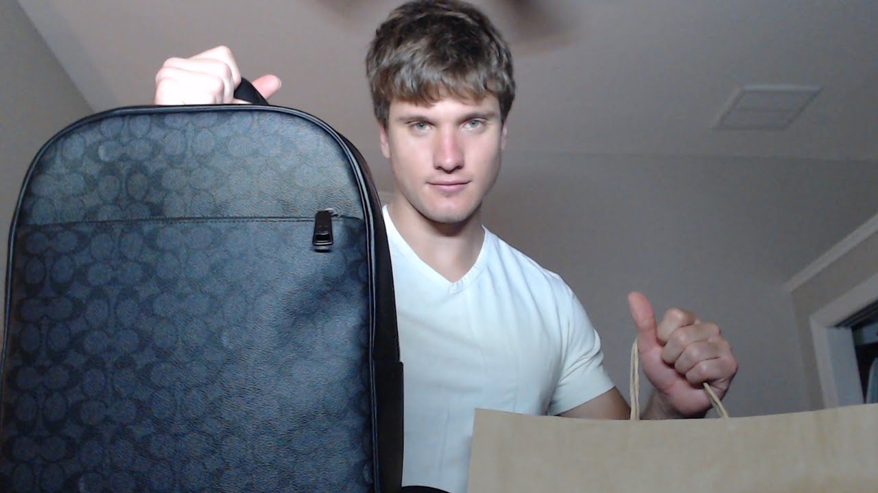 ASMR - Coach book bag unboxing 