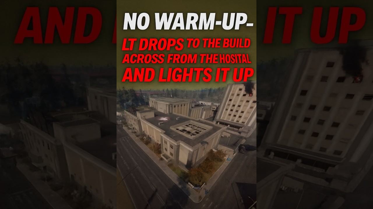No Warm‑Up — Lt Drops Across From Hospital and Lights It Up