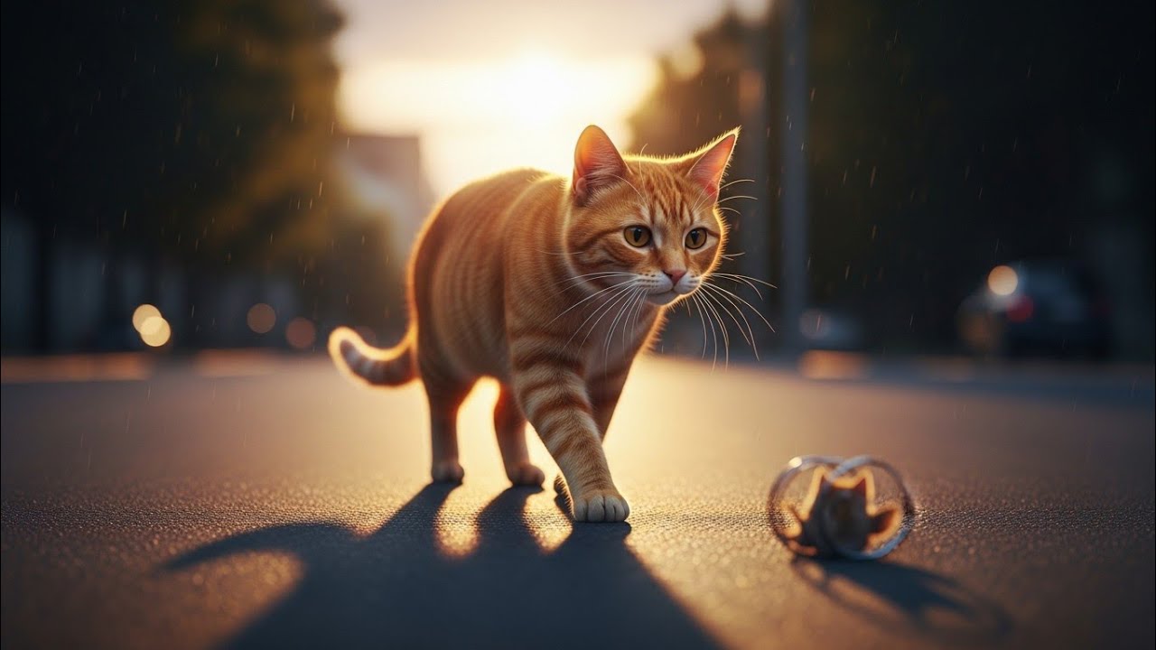 “Brave Stray Cat Saves a Trapped Kitten – Hero of the Street 🐱❤️”