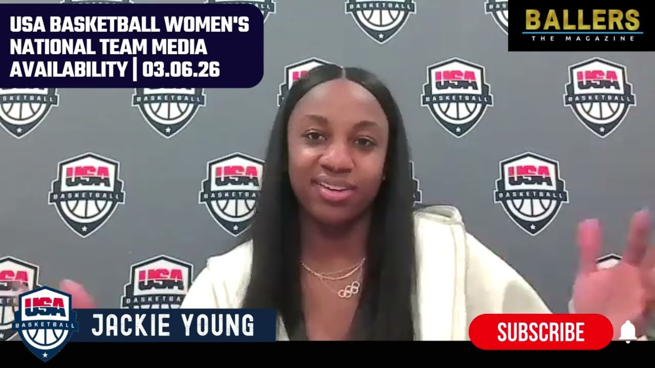 Jackie Young: USA Basketball Women's National Team Media Availability | 03.06.26 Ballers Magazine