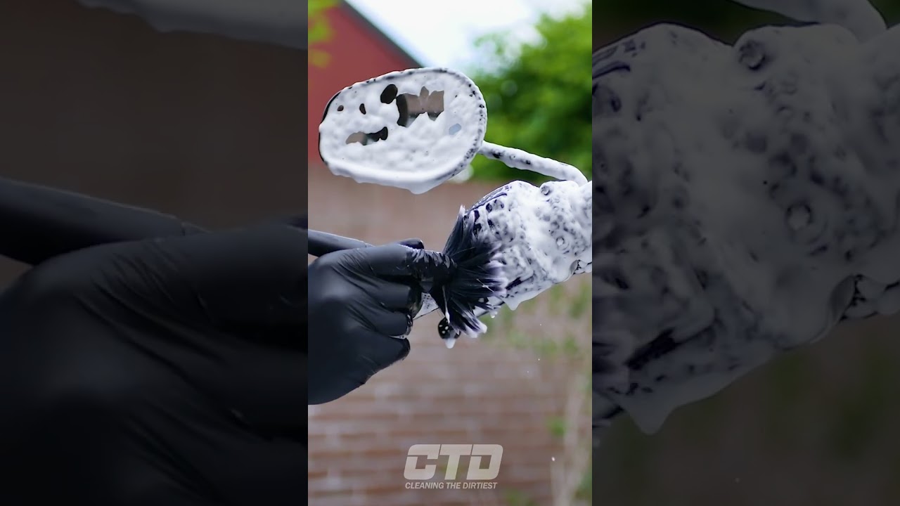 Satisfying Foam Wash A Dirty Custom Harley Davidson Street Bob!