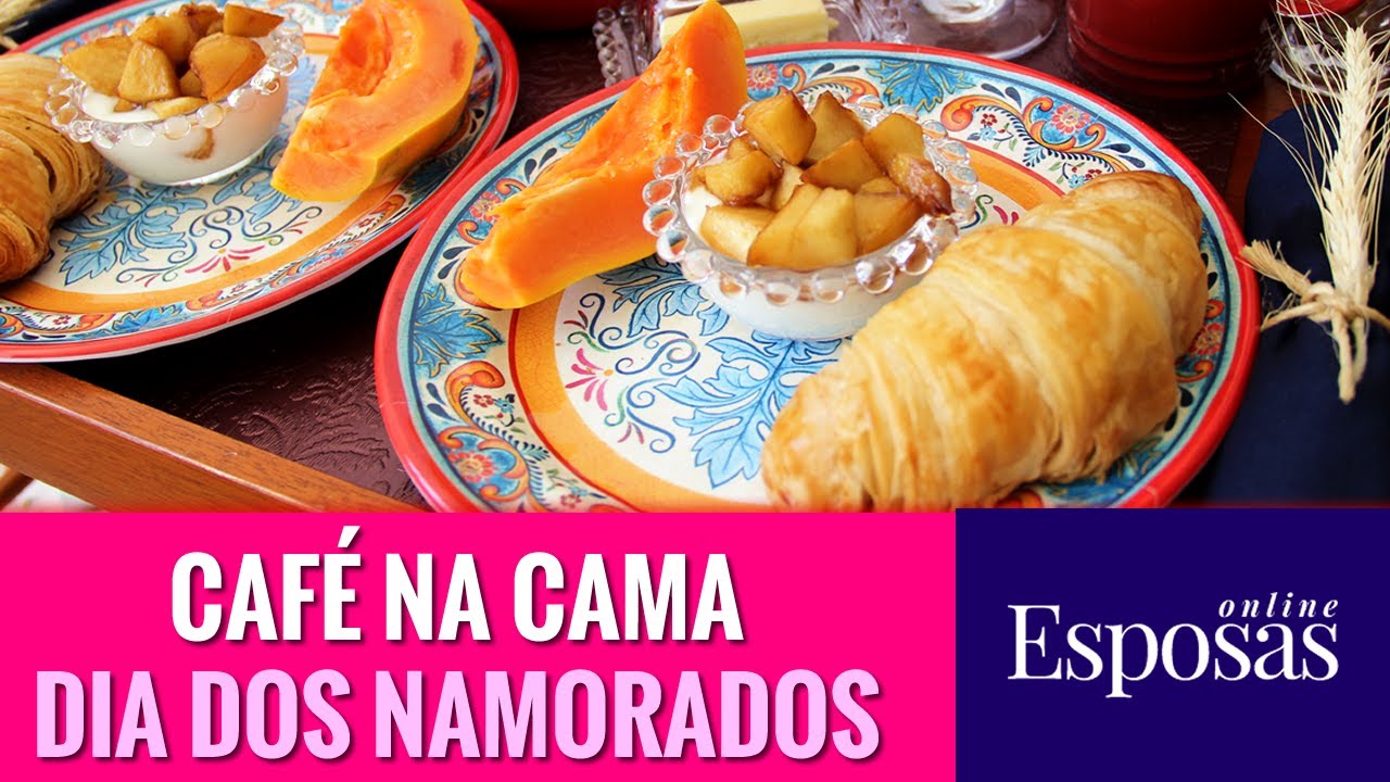 Café da Manhã na Cama para Duas Pessoas - Dia dos Namorados