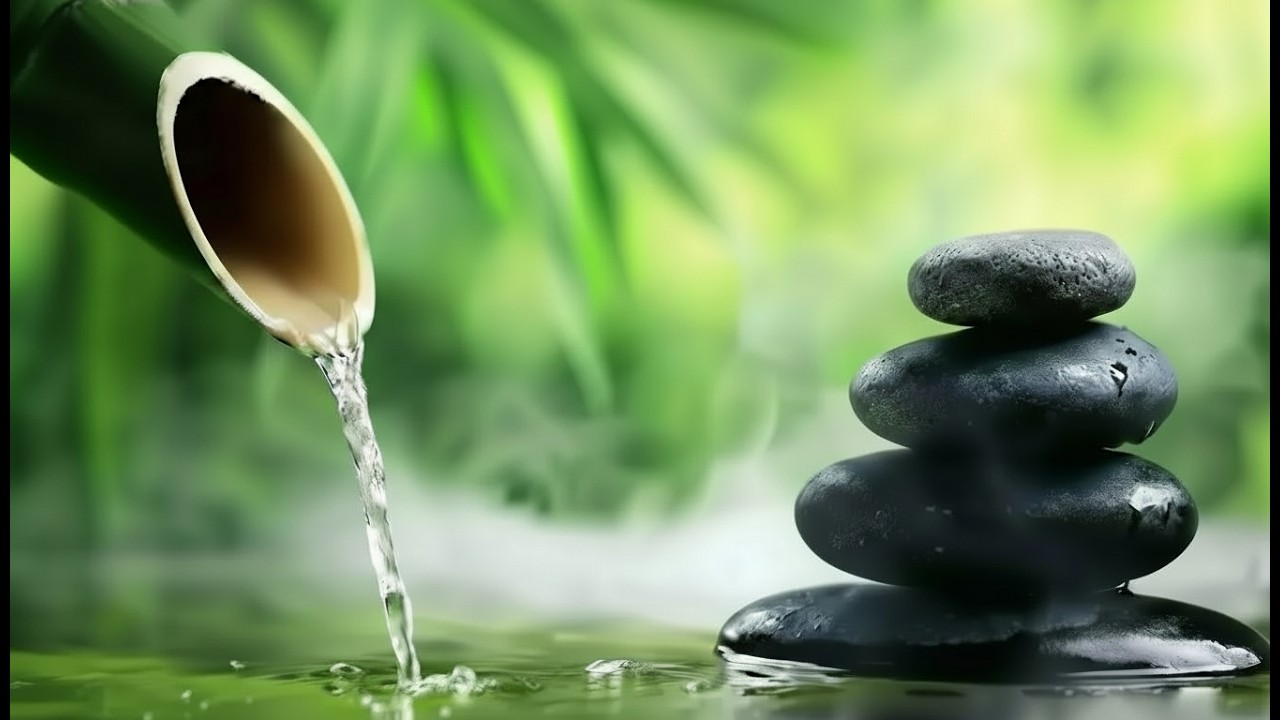 Peaceful Piano & Flowing Water for Deep Night Sleep (24/7)