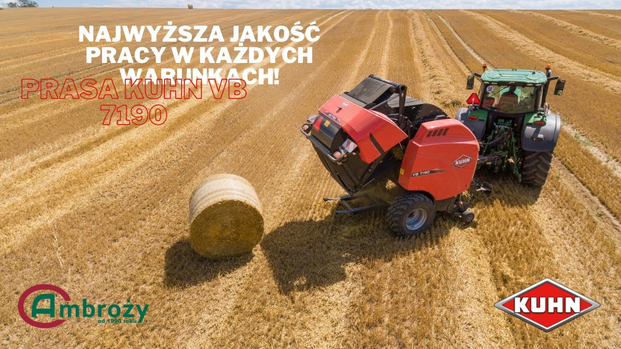 Najwyższa jakość pracy w każdych warunkach! Prasa KUHN VB 7190 podczas pracy u klienta!