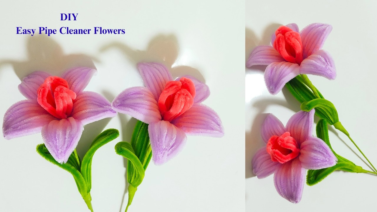 DIY Easy Pipe Cleaner Flowers | How to make beautiful Flowers with Pipe Cleaner