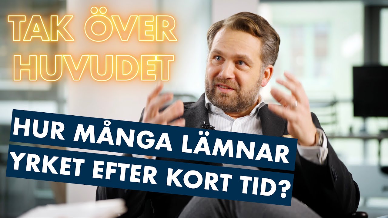Hur många lämnar fastighetsmäklaryrket efter kort tid?