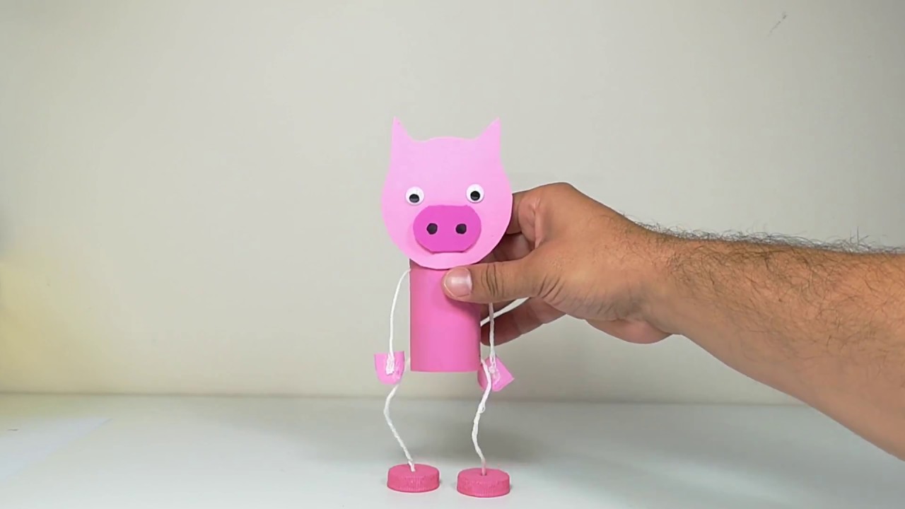 COMO HACER UNA MARIONETA DE CERDITO