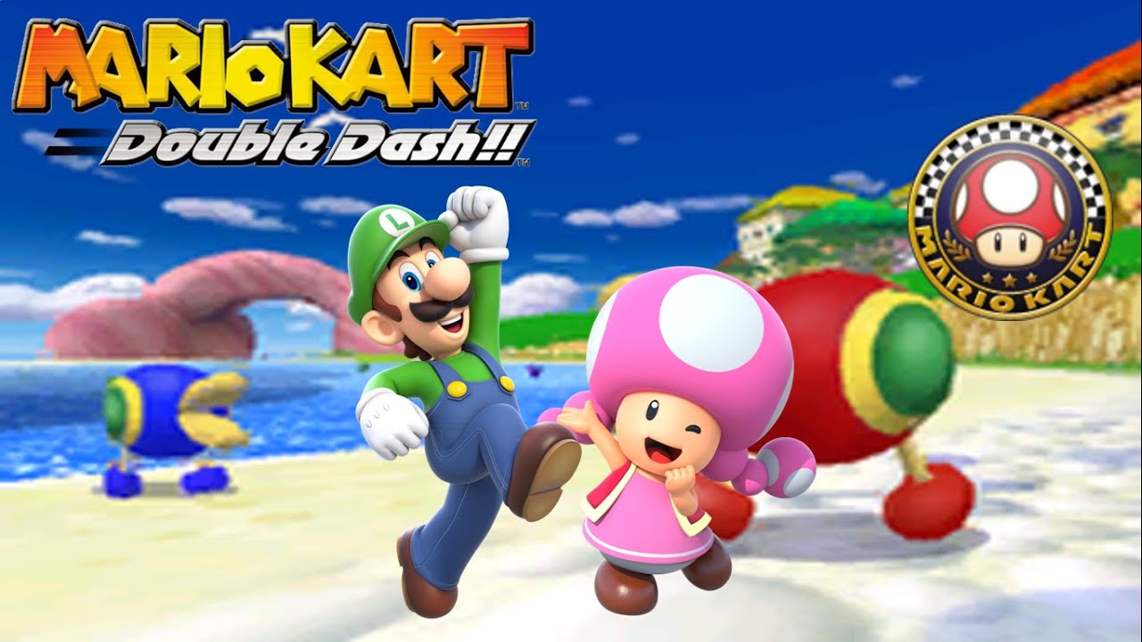 Mario Kart Double Dash - 100cc Mushroom Cup - Luigi and Toadette Gameplay