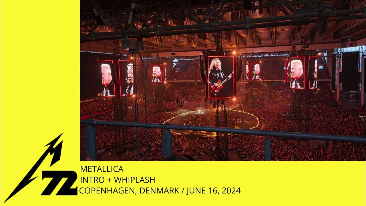 Metallica - Intro + Whiplash (Live Copenhagen, Denmark 16.06.2024) [4K]