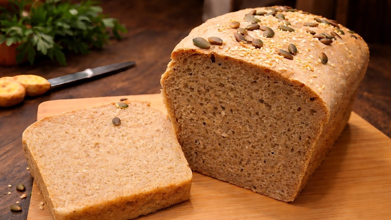 Hljeb 🍞 kruh najlakši recept - umuti varjačom i ispeci