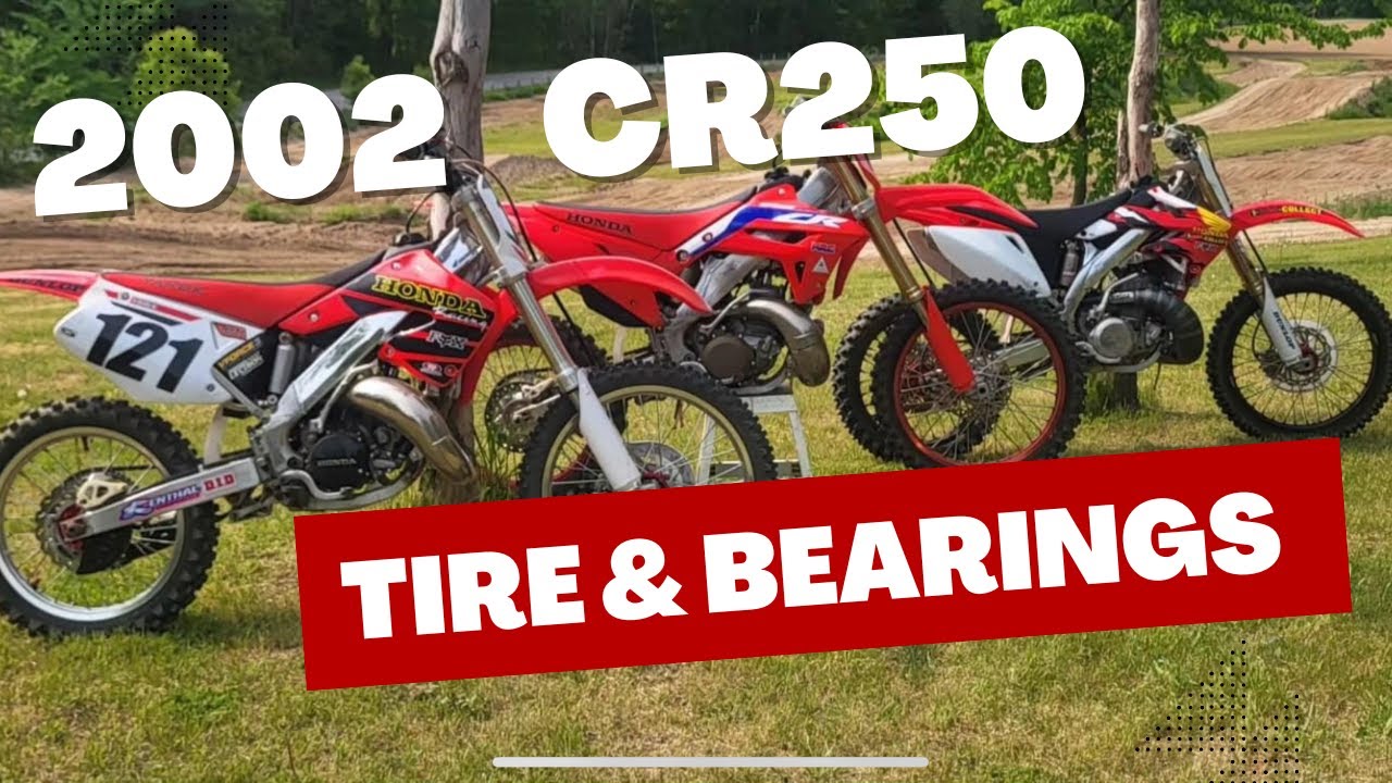 2002 Honda CR250 Rear Tire, and Bearings