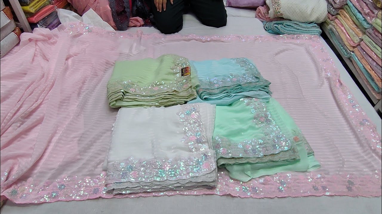 Chickpet Bangalore Wholesale Designer Sarees/Single Saree Courier AVL/Partywear Collections/Shopping