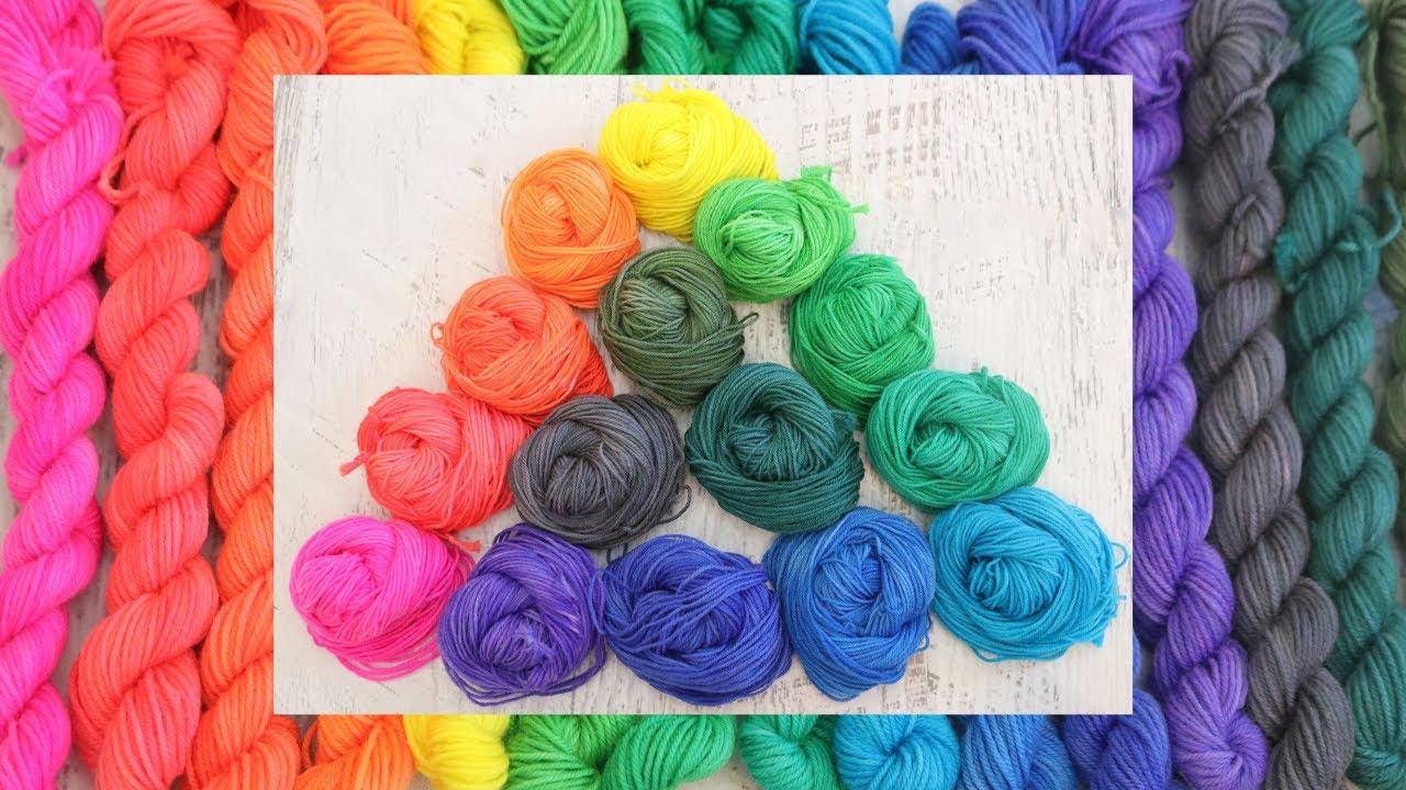 Dyepot Weekly #240 -Color Mixing With Jacquard Acid Dyes 2: Triangle Exercise w/ Pink, Cyan, &Yellow