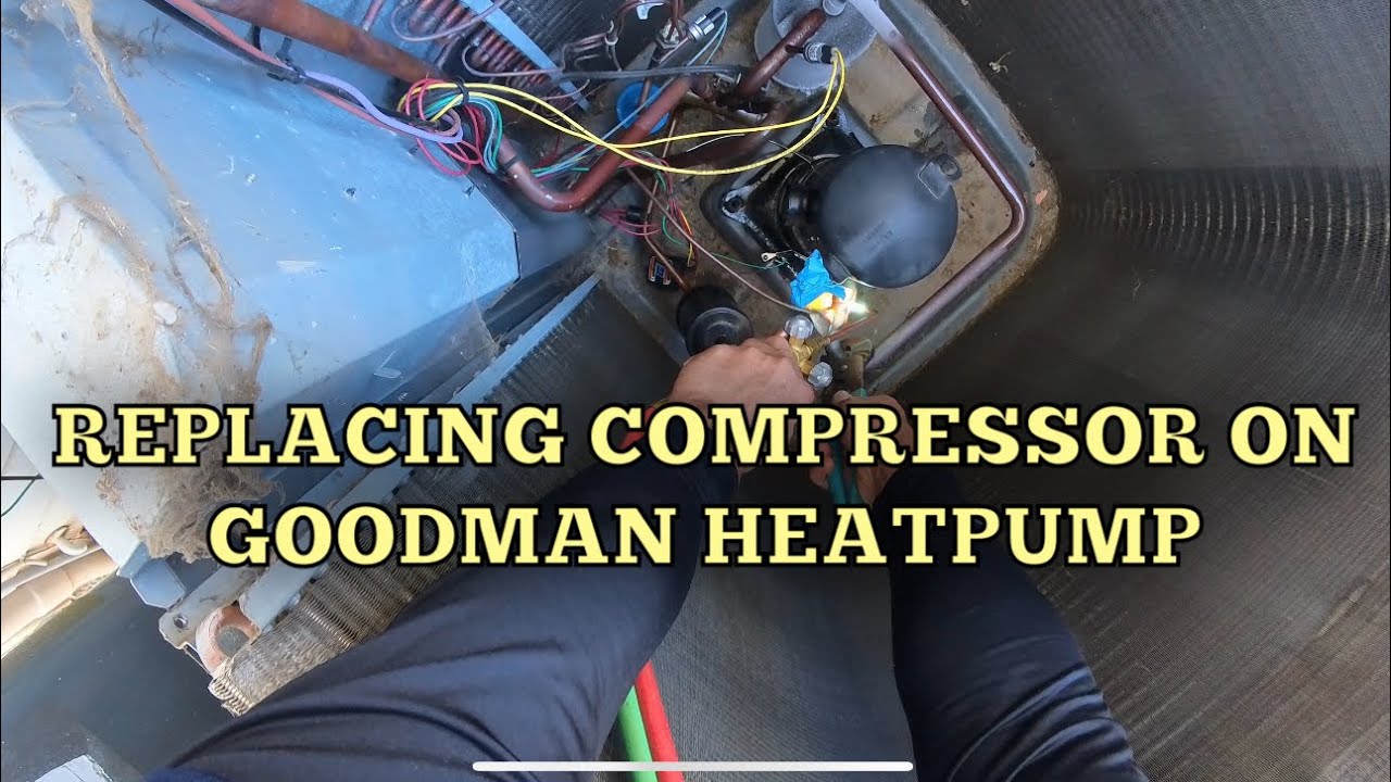 Goodman heatpump compressor swap #hvac #hvaccontractor #bluecollar 