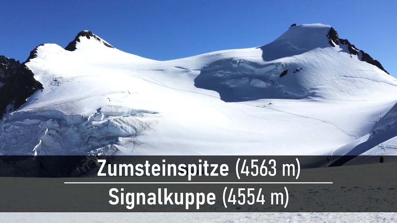 Zumsteinspitze (4563 m) i Signalkuppe (4554 m) - najłatwiejsze z najwyższych szczytów Alp