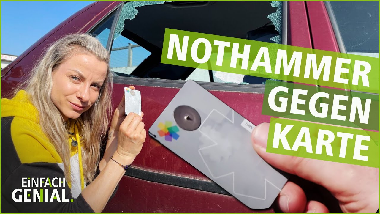 Nothammer für die Autoscheibe im Kartenformat 💳 | Einfach Genial | MDR
