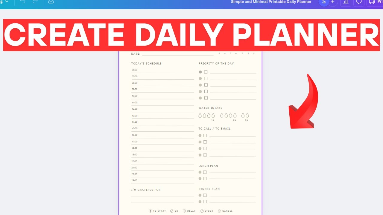 How to Create a Daily Planner in Canva (2025)
