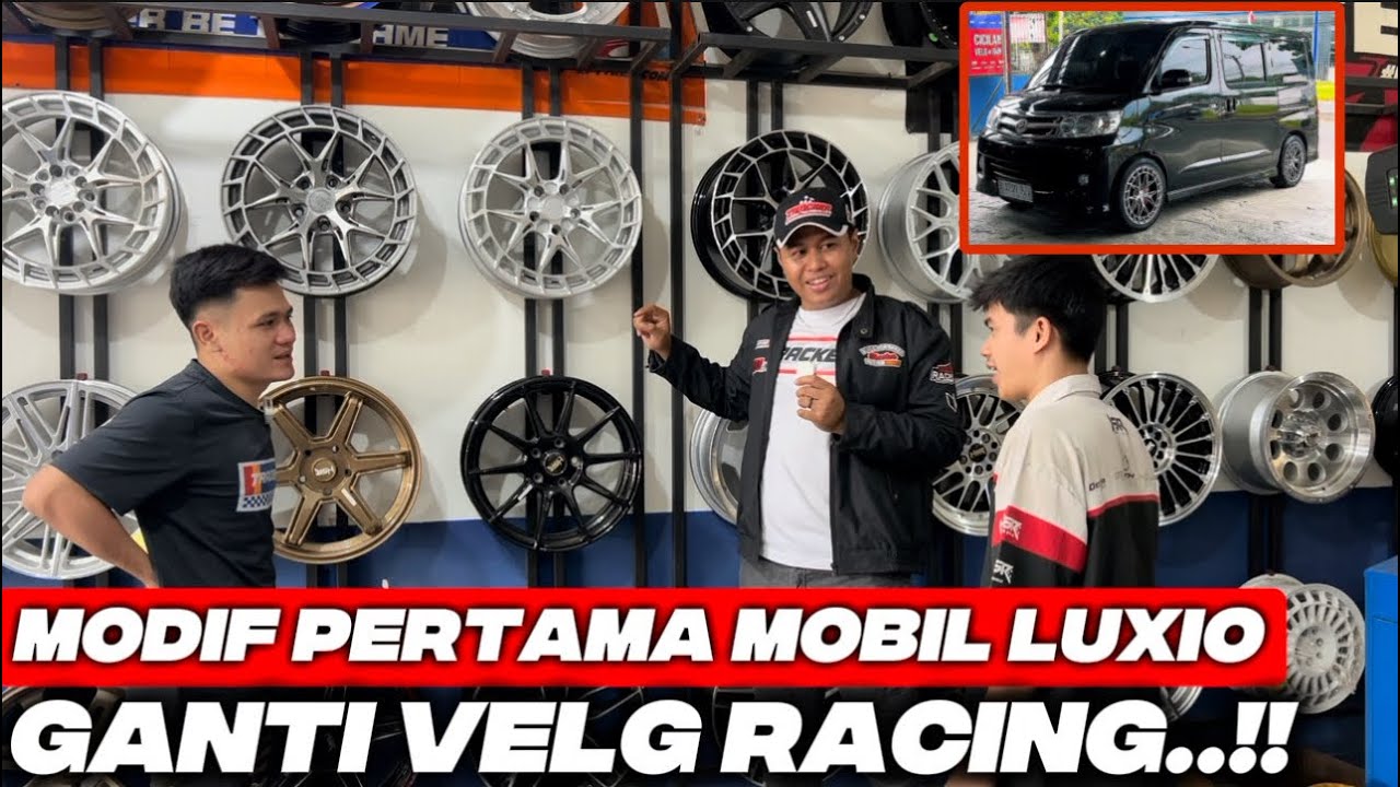 GANTI VELG RACING LUXIO STEL 2 JARI‼️TAMPILANNYA MAKIN PADET..