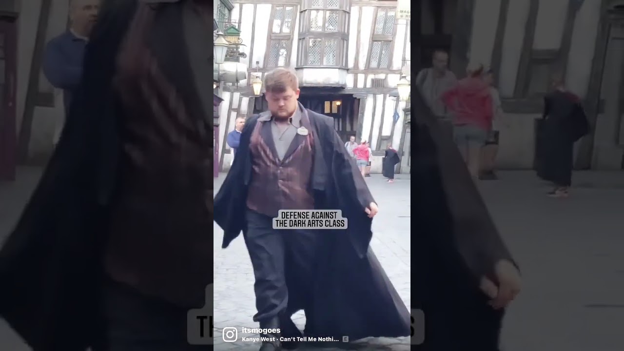 Casting a Patronus at Universal’s Diagon Alley. 