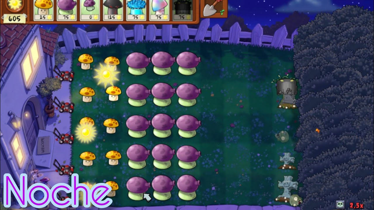 PvZ Replanted: Modo Aventura 1 -Noche