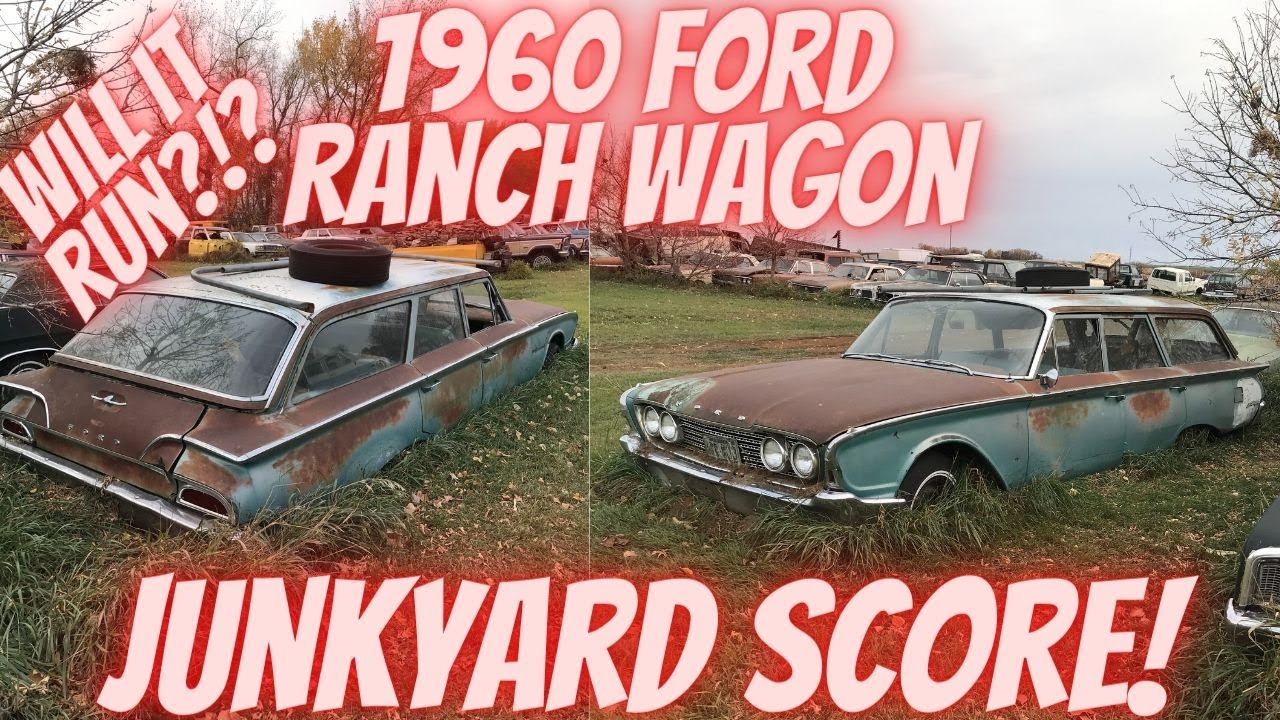 1960 Ford Ranch Wagon Sitting in a Junkyard for 39 years! Will it run?!? Last registered in 1982!