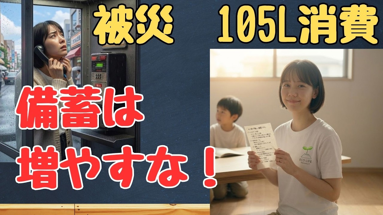 【被災7日目】171の罠と、消えた水105L。1週間のシミュレーションで捨てた「間違った備蓄」