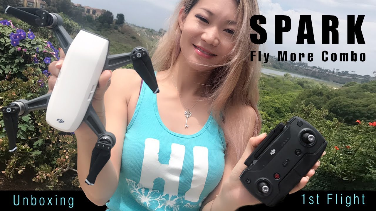 DJI Spark Fly More Combo Unboxing and 1st Flight.