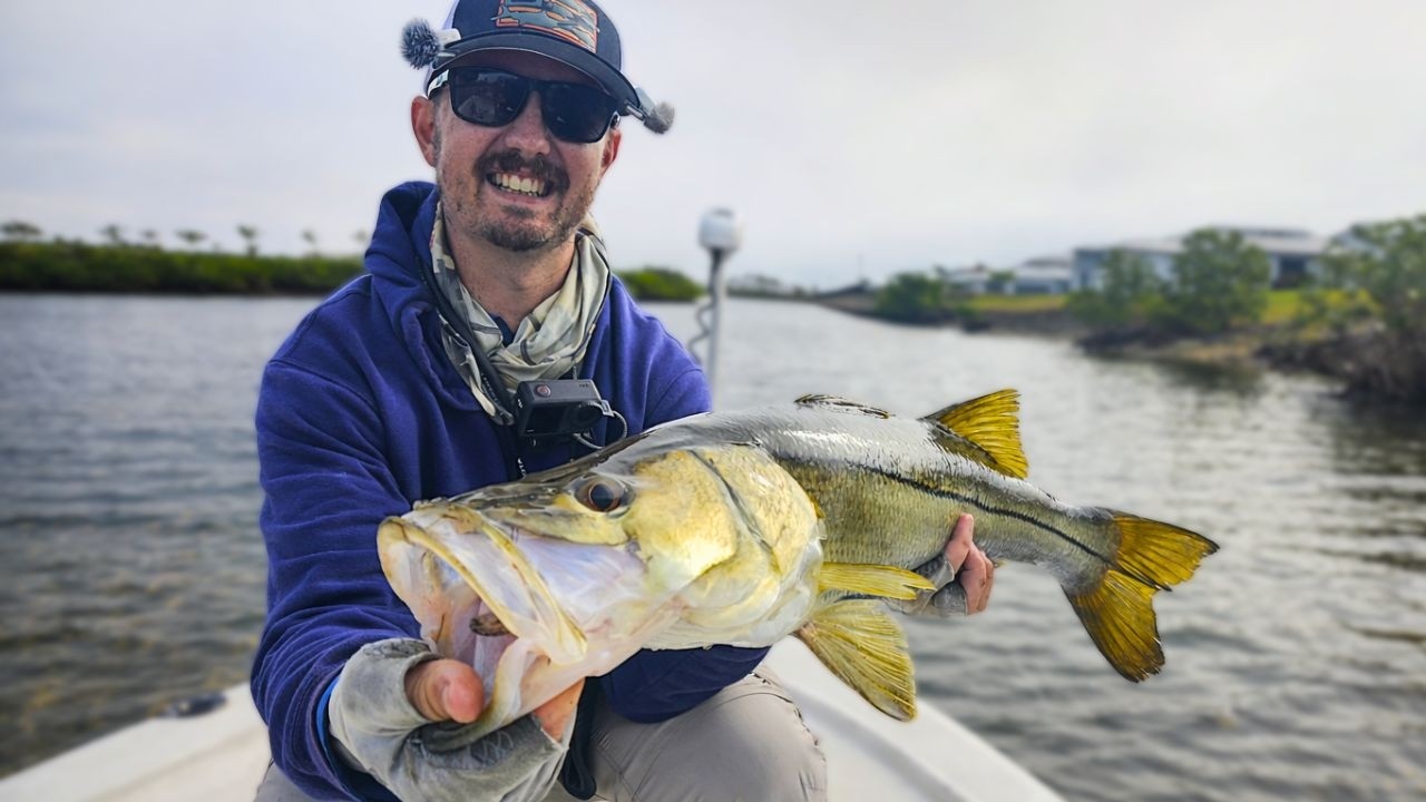 Catching Winter Snook In INSANELY SHALLOW WATER (Father & Son Fishing)