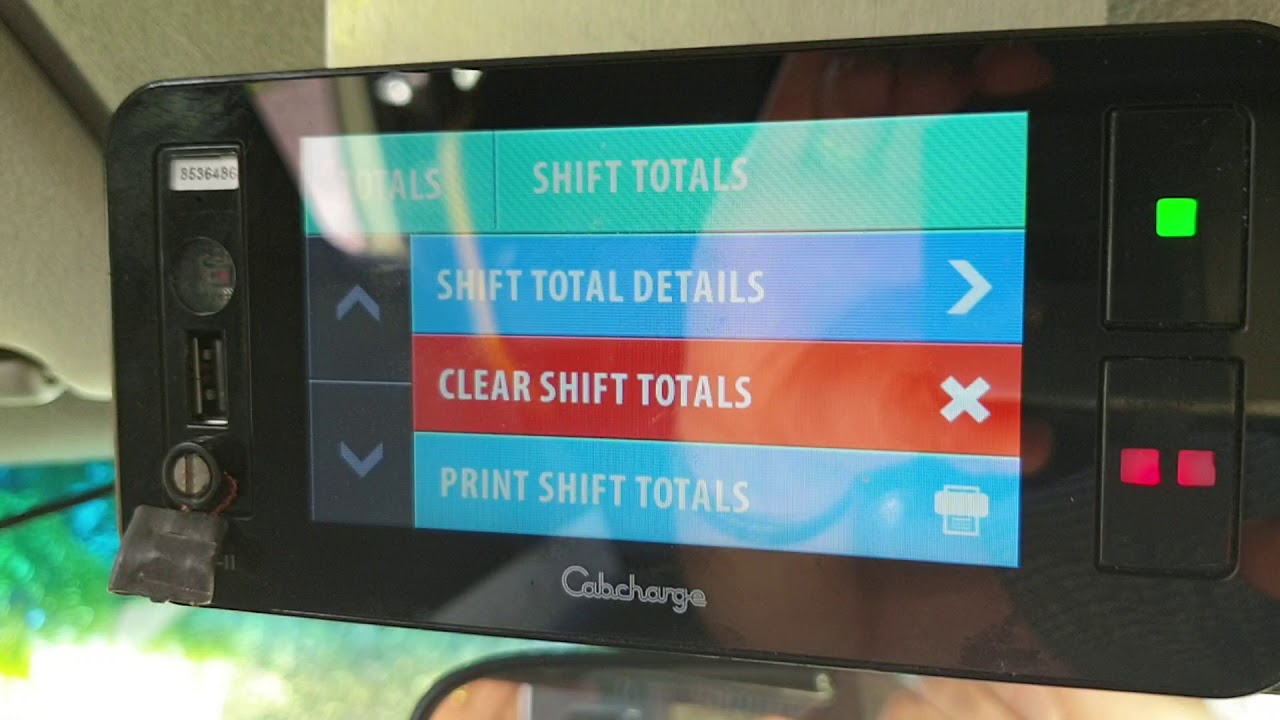 How to log off your Cabcharge machine