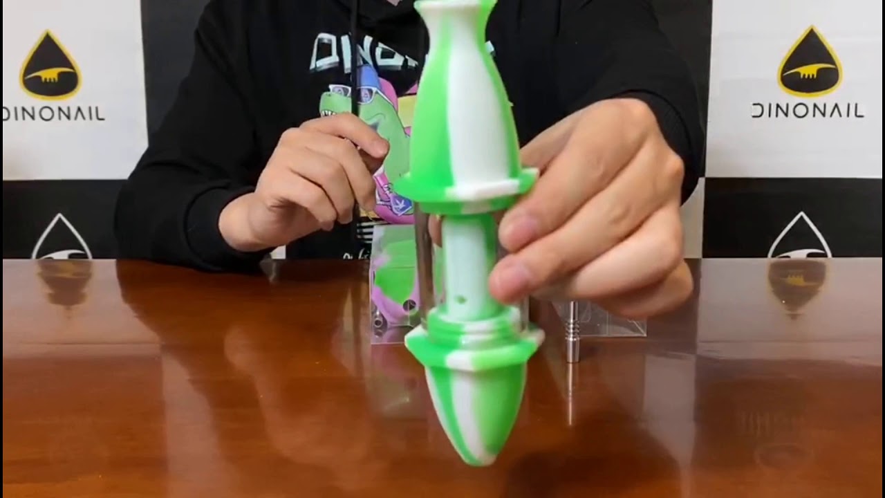 thedinonail.com--Mini 10mm Silicone Nectar Collector Silicone Rig