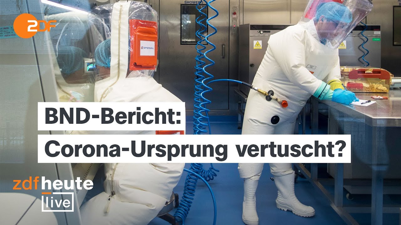 Corona-Virus aus Labor in China? BND-Bericht wohl von Kanzleramt zurückgehalten | ZDFheute live